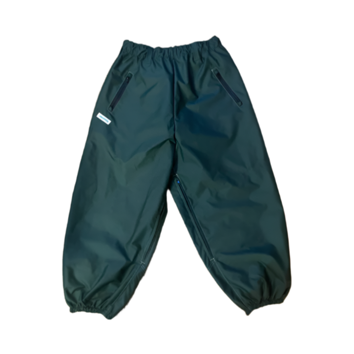 Green shell snow pants