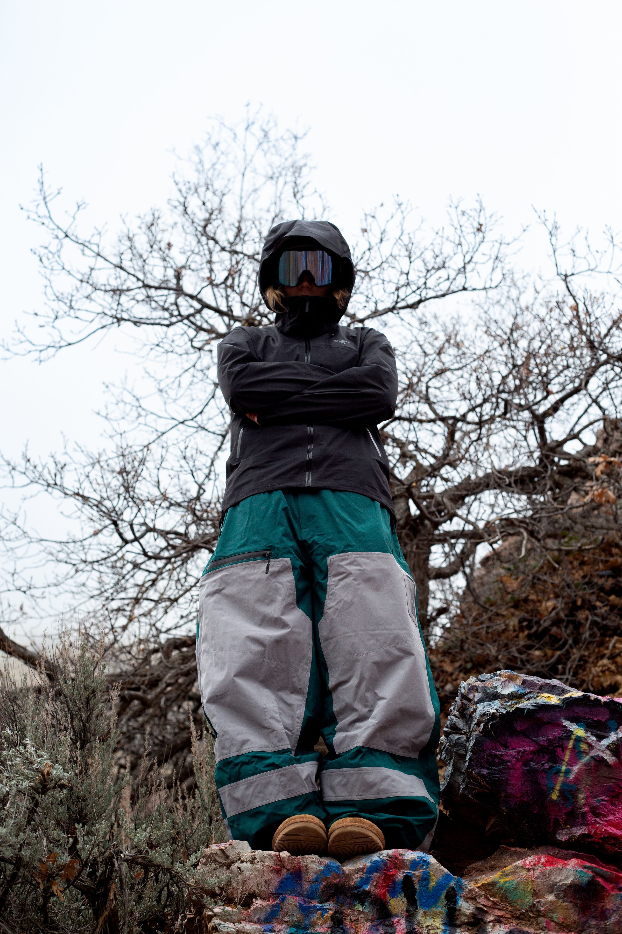 V1 Double Knee - Green/Grey