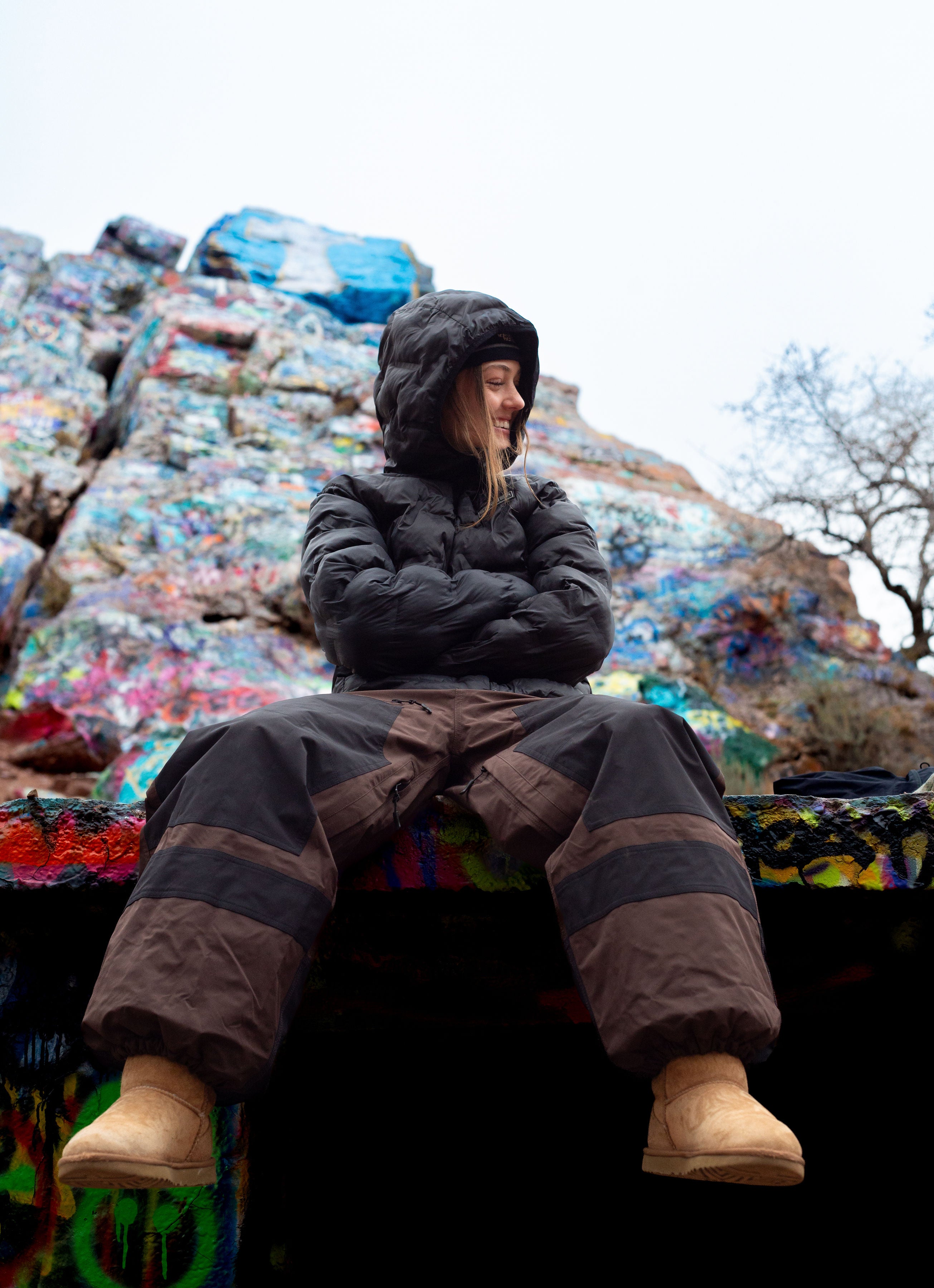 V1 Double Knee - Brown/Black