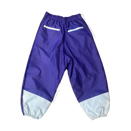 1/1 Purple and white insulated snowpants