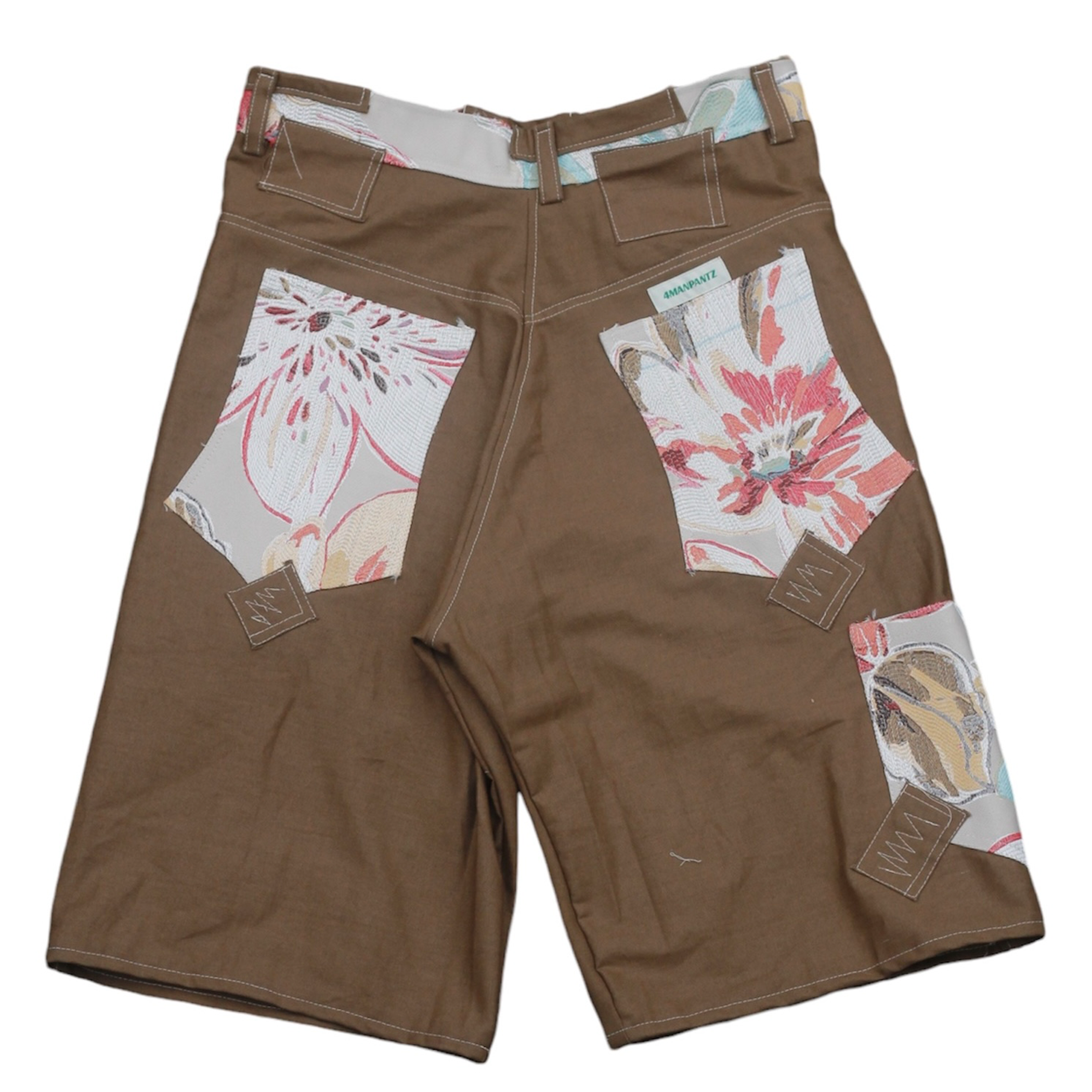 Double Knee Flower Shorts