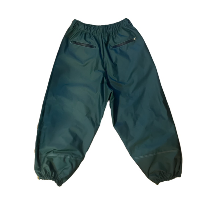 Green shell snow pants